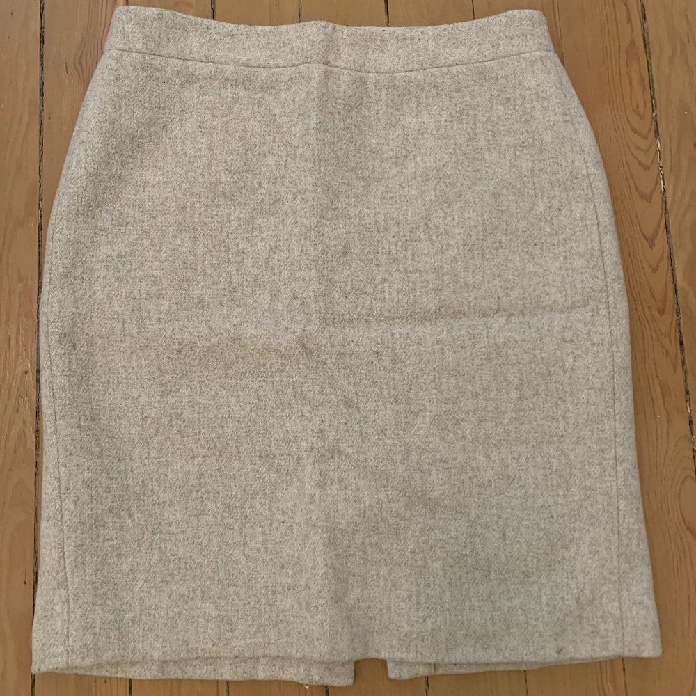 J Crew Factory Wool Pencil Skirt Size 4